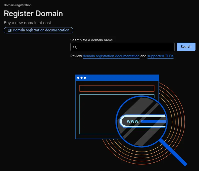 Cloudflare registrar screenshot